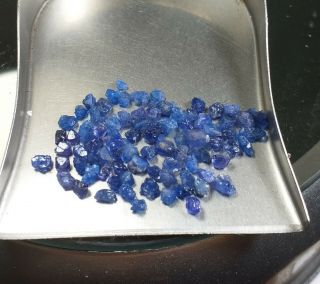 9.  6ct Rare Color Never Seen Before Neon Cobalt Blue Spinel Crystals Specimen