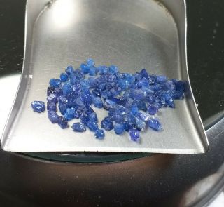 9.  6ct Rare Color NEVER SEEN BEFORE Neon Cobalt Blue Spinel Crystals Specimen 2