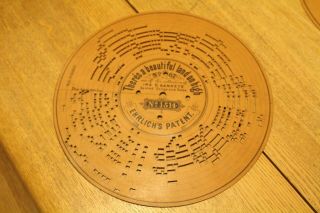 Antique Ehrlichs Music Disc Theres A Land On High 67 Sankeys Organette