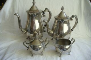 Antique / Vintage Silver Plated 4 Piece Tea / Coffee Set.
