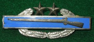 Rare Vietnam Era Theater Made Us Army 3rd Award Combat Infantry Badge Cib Pin