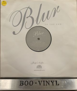 Blur To The End 12 " Vinyl Single Record Rare Ex / Ex Con