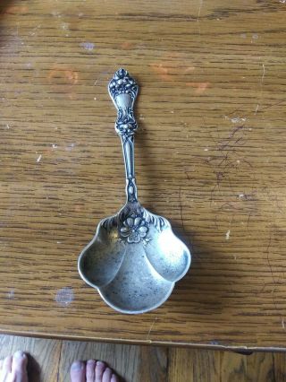 Vintage 5 1/2 " Sterling Silver Manchester Spoon (oyster)