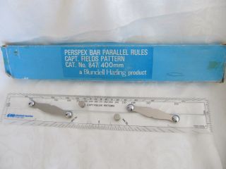 Perspex Bar Parallel Rules Capt.  Fields Pattern 400mm A Blundell Harling Product