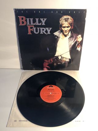 Rare The One And Only Billy Fury Vinyl Lp 50s 60s Brit Pop Polydor Pold 5059
