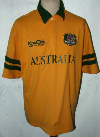 Retro Rare Vintage Wallabies Australia Kooga Rugby Union Shirt Xl 52inch Che