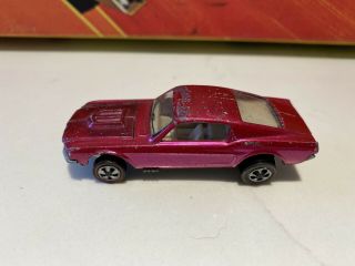 1968 Hot Wheels Redline Creamy Pink Custom Mustang Ultra Rare Red Line