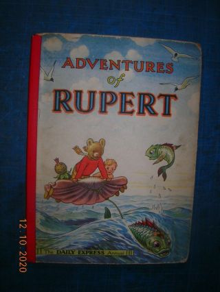 Adventures Of Rupert 1950 Daily Express Annual.  Rare And Getting Collectible.