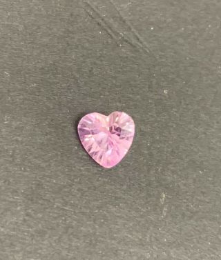 Rare 0.  93 Carats Heart Cut Pink Zircon Gemstone Ba14