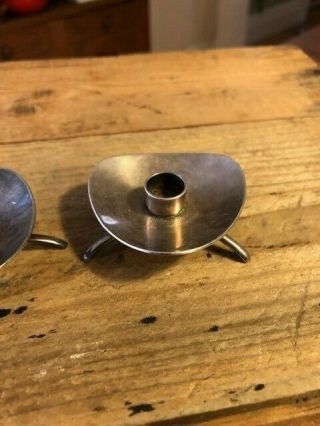 Vintage Pair Small Candleholders - Carl Cohr Denmark ATLA Mid - Century – Retro 3
