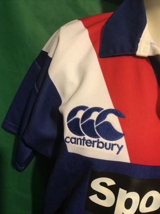 RARE VINTAGE CANTERBURY FRANCE RUGBY SHIRT SIZE L W772 3