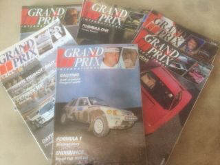 Vtg Grand Prix International 1985 Issues 88 - 98 Rare Collectable Mags