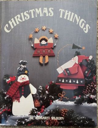 Christmas Things By Margaret Wilburn Tole Painting Instruction Book Rare.  Holiday