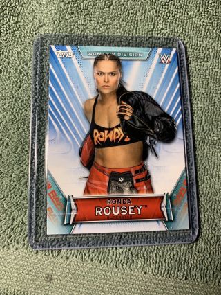 2019 Wwe Topps Women’s Division Rowdy Ronda Rousey 11 Topps - Rare