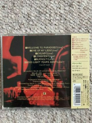 Green Day Live Tracks Rare Import CD 1995 UK Postage 2