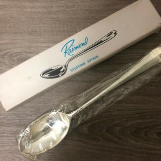 Vintage Raimond Italy Silver Plated Serving Dressing Stuffing Spoon