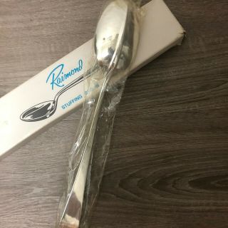 Vintage Raimond Italy Silver Plated Serving Dressing Stuffing Spoon 2