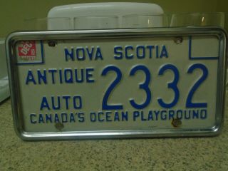 Nova Scotia Antique Licence Plate