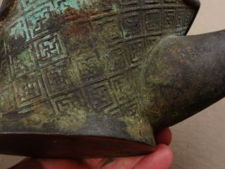 Antique Chinese Bronze Silk Iron Qing Or Ming Dynasty Interesting Decoration Old 2