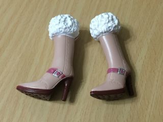 Barbie My Scene Un - fur - gettable Madison Westley Doll ' s Shoes High Heel Boot Rare 2