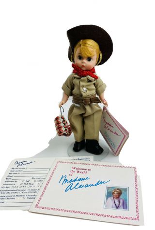 Madame Alexander Doll 8 Inch Austraiia Boy 504 International Series Box Stand