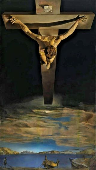 Christ Of St John Of The Cross Canvas 30 " X16 "
