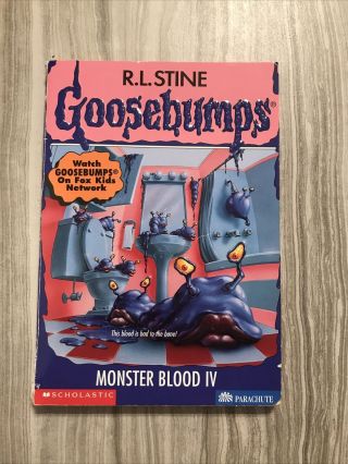 Rare Goosebumps Book - Monster Blood Iv 1997 1st Edition