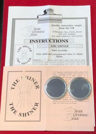 The Shiner By Mark Leveridge (vintage 1980’s Rare & Collectable) Magic Trick