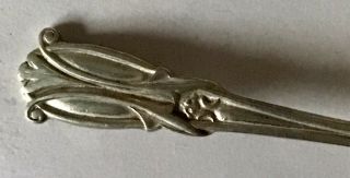 Art Nouveau Key Ring Walker & Hall Sterling Silver Birmingham 1920