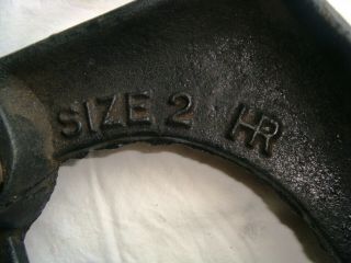 H R No 2,  Vintage Cast Iron Cobblers Shoe Last - Anvil / Doorstop Freepost