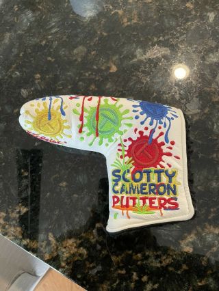 Rare Scotty Cameron Circle T Paint Splash Putter Cover Tour Use Only