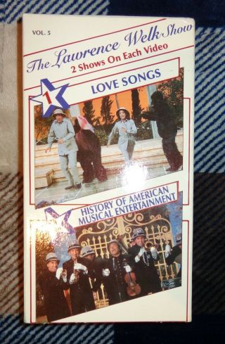 Rare Lawrence Welk Show Vhs Vol.  5 Love Songs & History American Entertainment