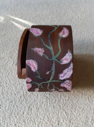 Band saw box hand crafted /hand painted 3