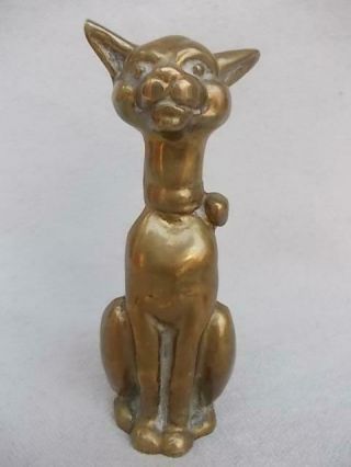 534 / Fabulous Early 20th Century Cast Brass Cheshire Cat Pastille Burner