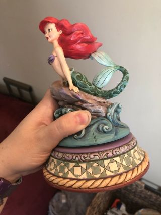 Jim Shore Disney Part Of Your World Ariel Little Mermaid Wave Rare Htf Statue