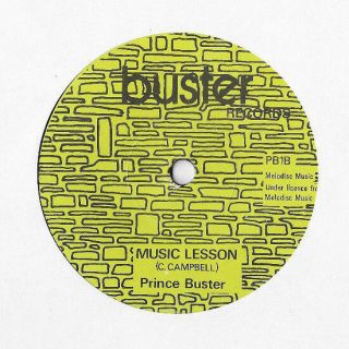 Prince Buster Big Five 7 " Single Rare Label Error Buster Pb1 Plays Ok