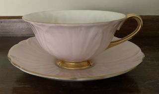Shelley Bone China England Oleander Pink Fruit Tea Cup & Saucer Rare