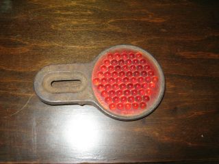 Vintage Do Ray Nobby Reflector 3 " Do Ray Lamp Co Chicago Rat Rod Antique Car Red