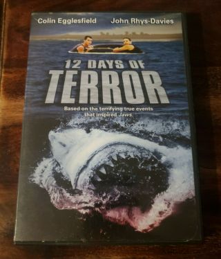 12 Days Of Terror (dvd,  2004) Jaws Horror Shark Attack Movie Rare Oop