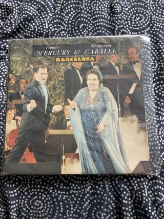 Freddie Mercury & Montserrat Caballe,  Barcelona,  Rare 12” Vinyl Single,  1987