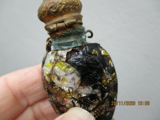 An Antique Victorian Molten Glass Scent Perfume Bottle - Grand Tour - c1880 3