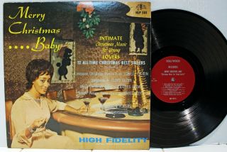 Rare R&b Christmas Lp - V/a - Merry Christmas.  Baby - Hollywood Hlp 501