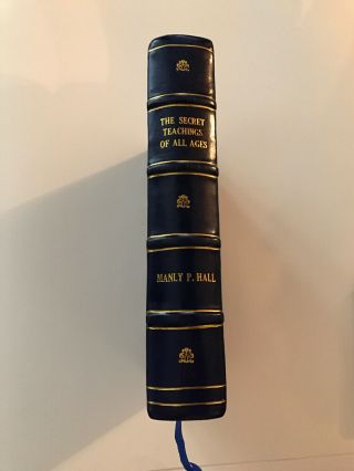 The Secret Teachings Of All Ages Manly P.  Hall Rare Occult,  Leather Facsimile