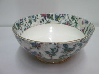 Large Antique Royal Tudor Ware Barker Bros Ltd England Floral Porcelain Bowl Fru