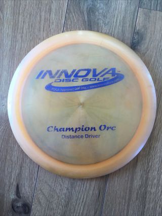 Rare Pfn Patent Numbers Pearl Orange Champion Orc 175 G Innova Disc Golf