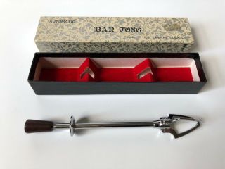 Vintage 1950’s - 1970s Yax Japan Automatic Bar Tongs For Ice Cherries And Olives