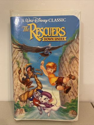 Walt Disney Classic Rare Black Diamond The Rescuers Down Under Vhs April 30 1991