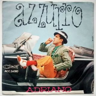 Adriano Celentano Azzurro 7 " Rare Italian Beat Vg