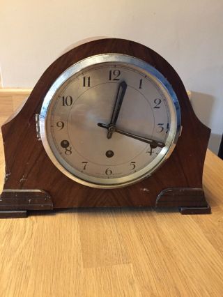 Vintage Westminster Chime Mantle Clock Spares Or Repairs