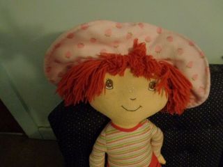 Rare Redhead Jumbo 31 " Plush Doll Figure Strawberry Shortcake Pillow Doll Toy